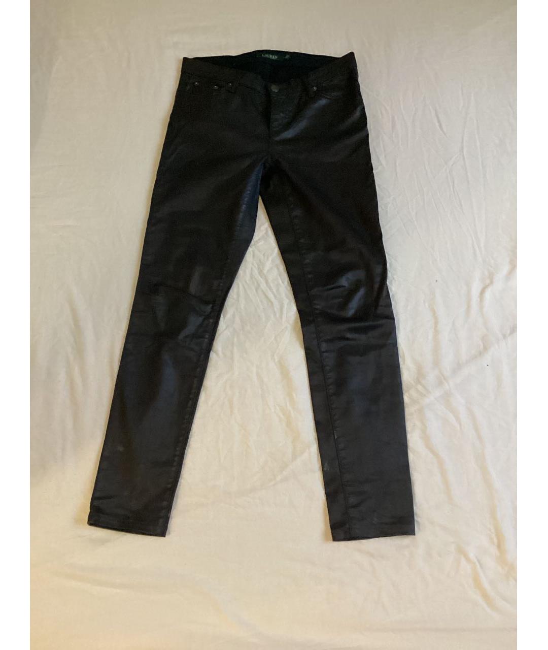 RALPH LAUREN Черные хлопковые джинсы слим, фото 5