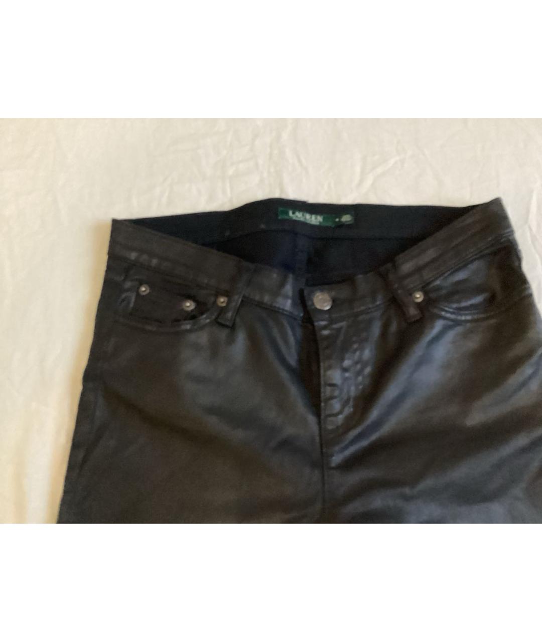 RALPH LAUREN Черные хлопковые джинсы слим, фото 4