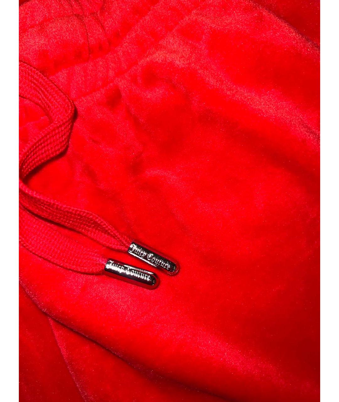 JUICY COUTURE Красные велюровые шорты, фото 6