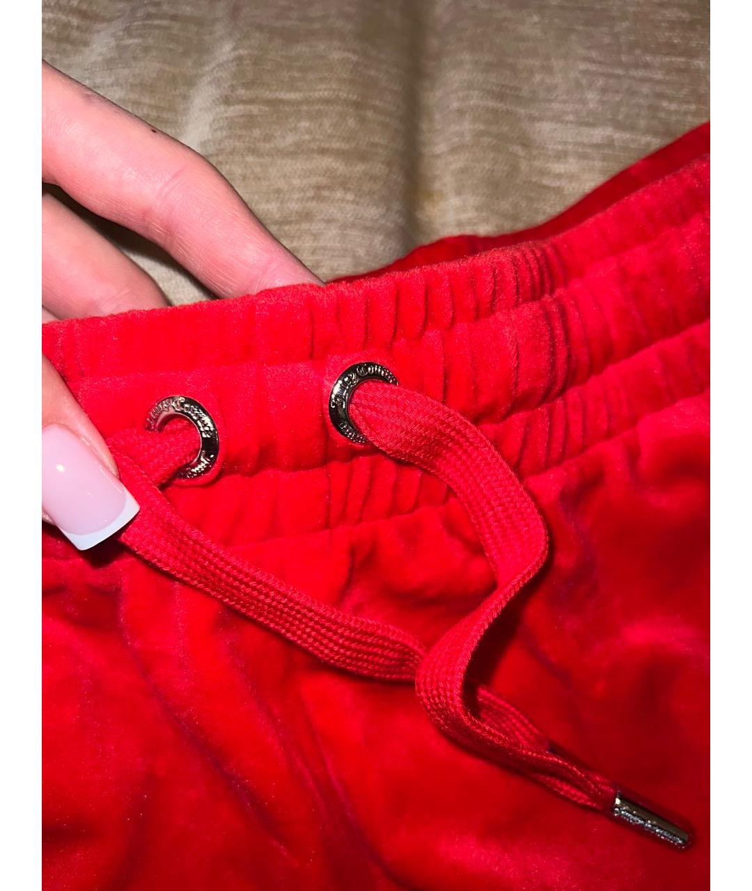 JUICY COUTURE Красные велюровые шорты, фото 7