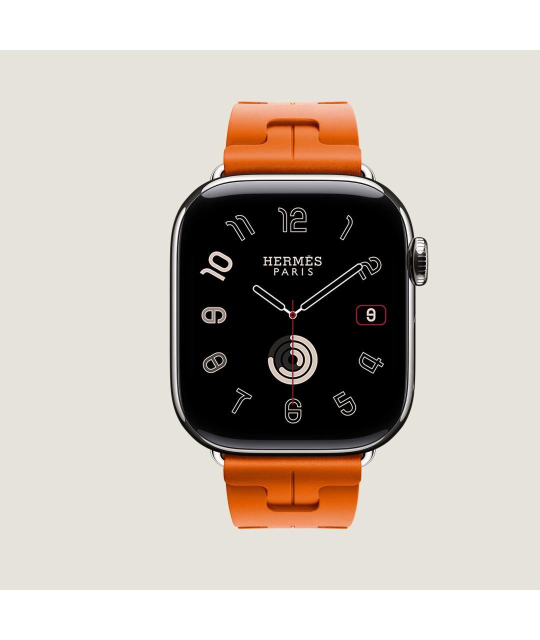 HERMES Серые титановые часы, фото 2