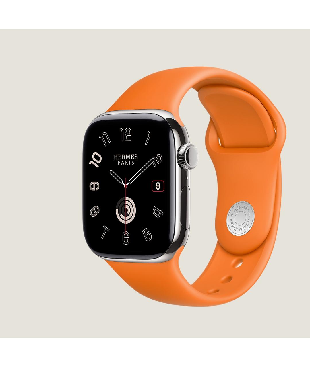 HERMES Серые титановые часы, фото 4