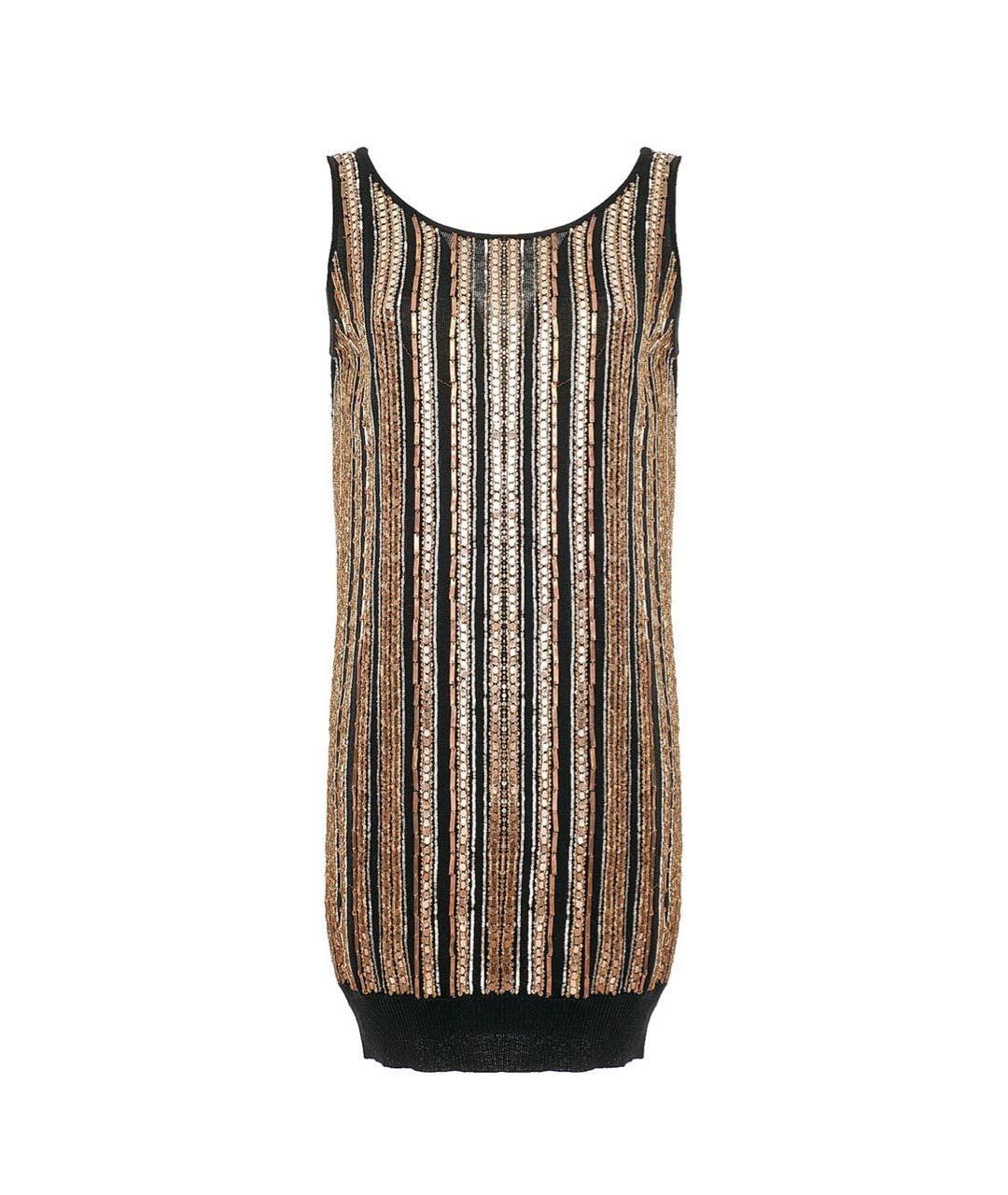 DOLCE&GABBANA Мульти шерстяное коктейльное платье, фото 1