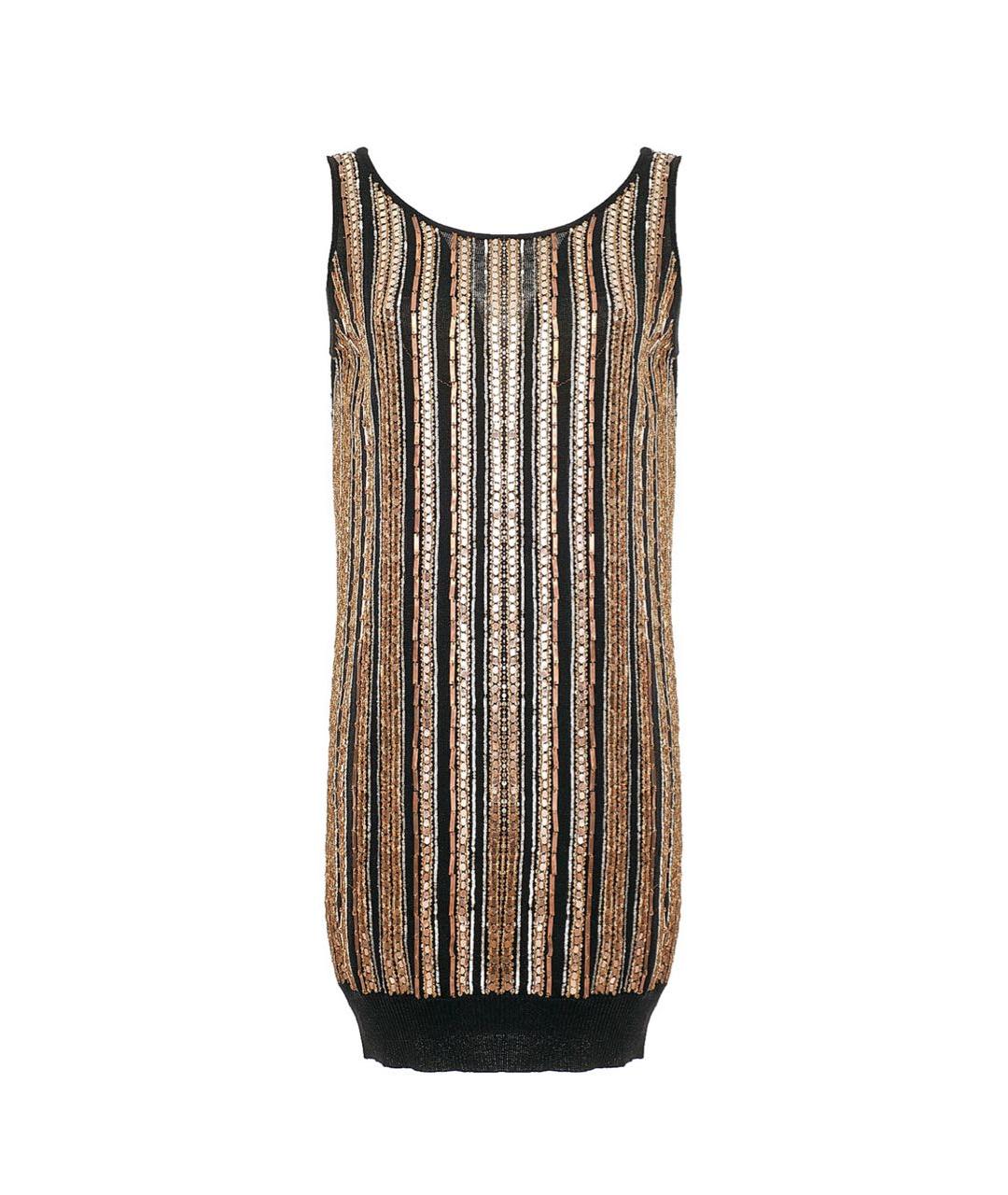 DOLCE&GABBANA Мульти шерстяное коктейльное платье, фото 9