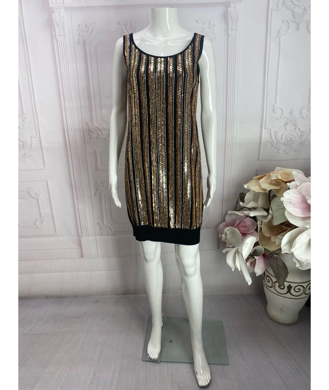 DOLCE&GABBANA Мульти шерстяное коктейльное платье, фото 8