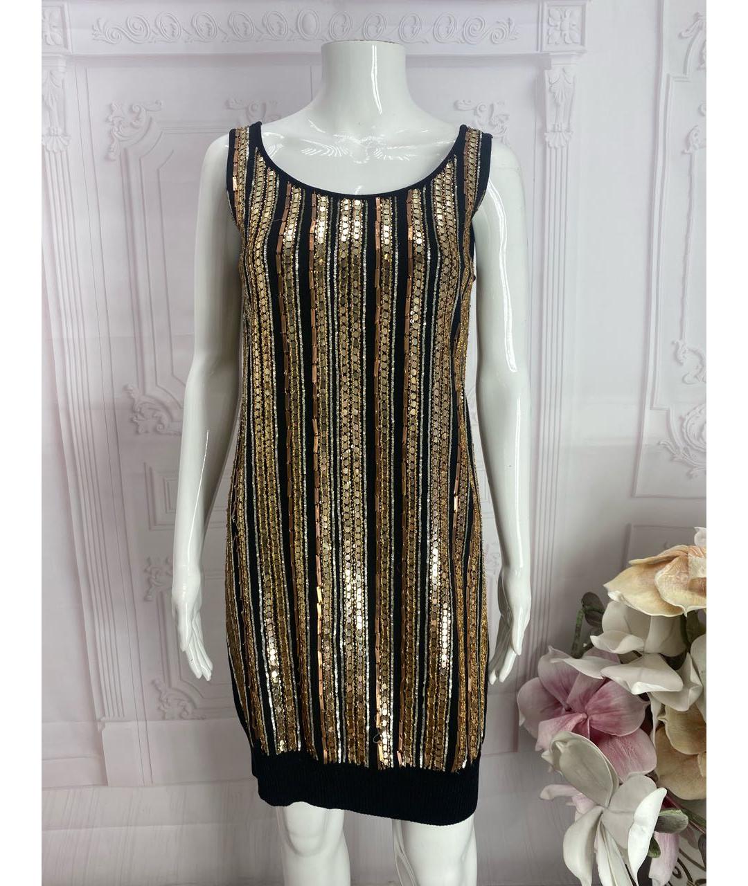 DOLCE&GABBANA Мульти шерстяное коктейльное платье, фото 6