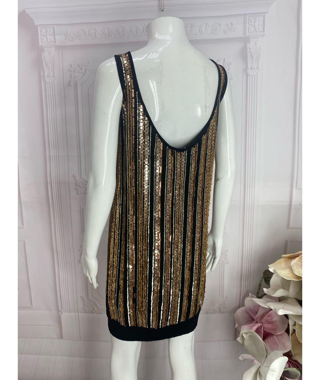 DOLCE&GABBANA Мульти шерстяное коктейльное платье, фото 7