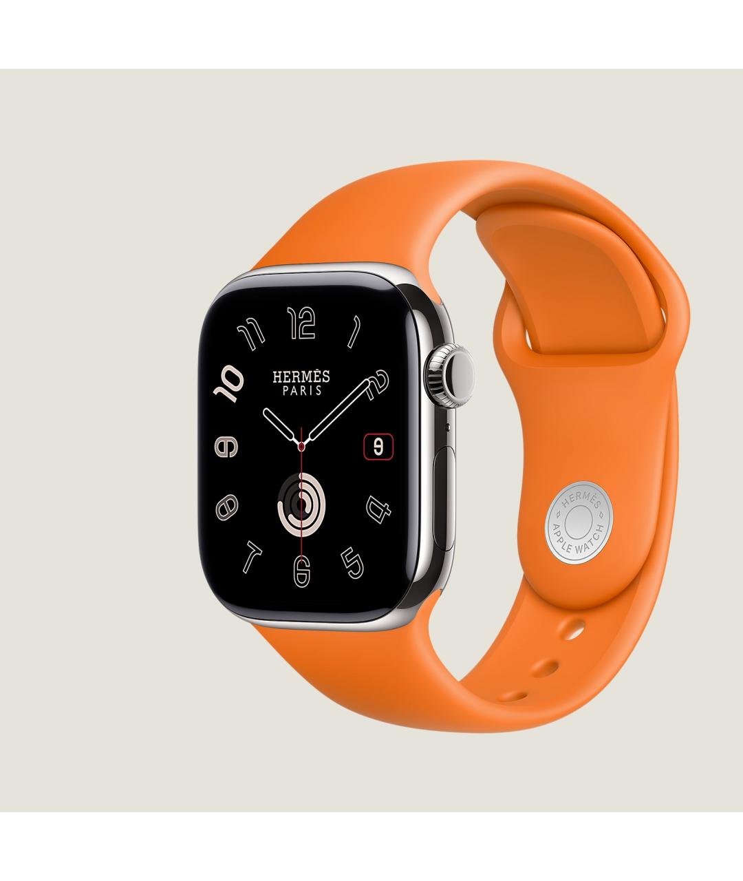 HERMES Серые титановые часы, фото 4