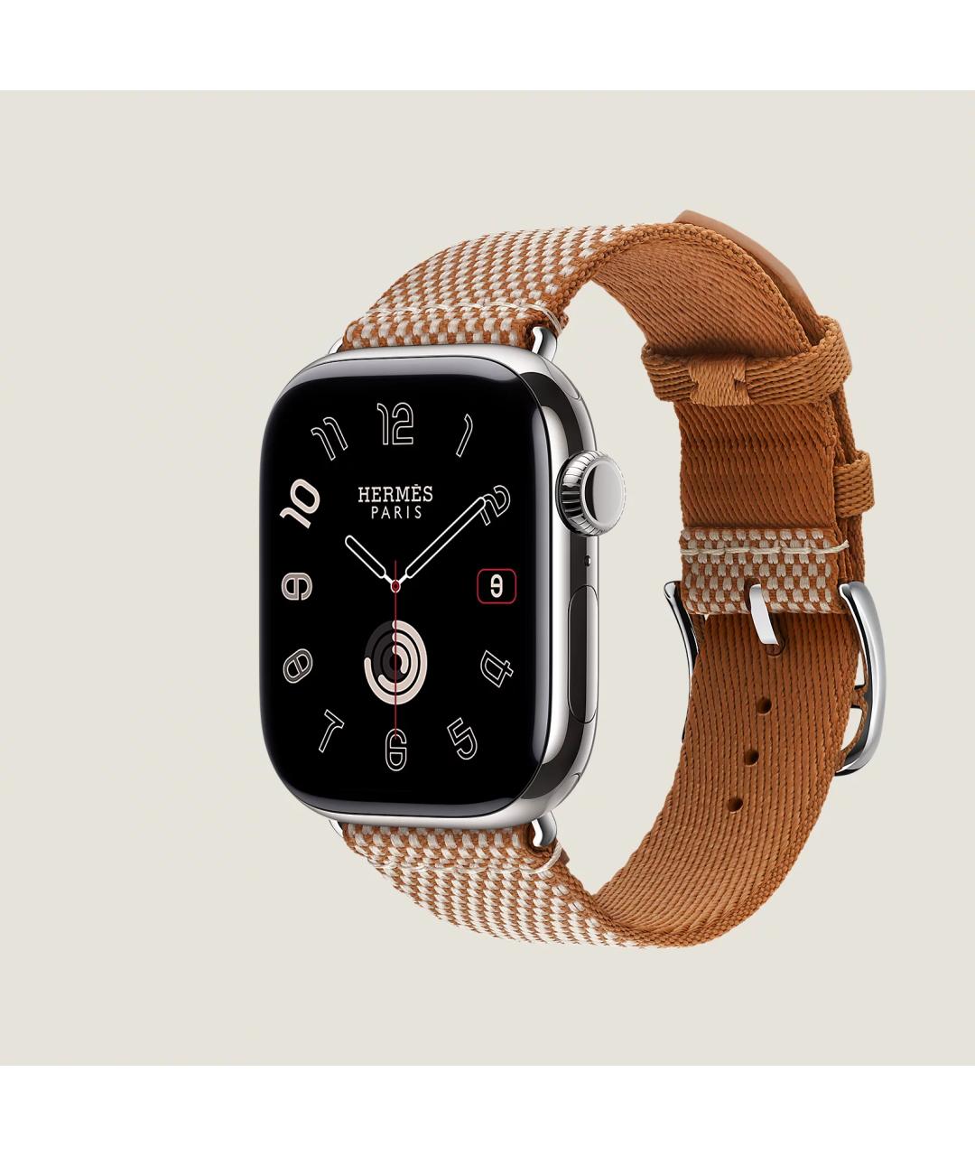 HERMES Серые титановые часы, фото 3