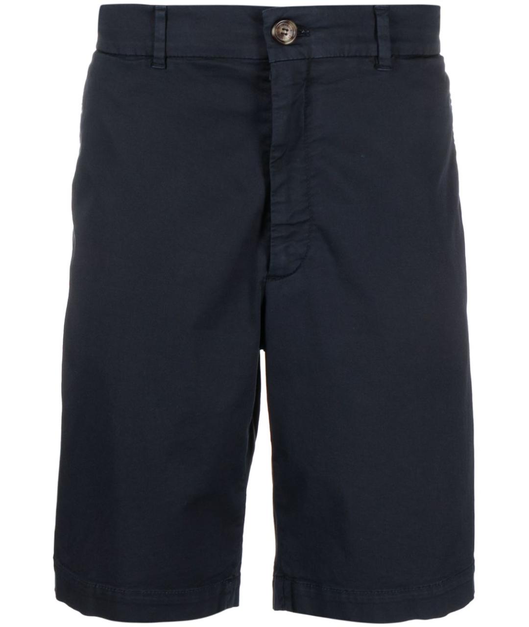 BRUNELLO CUCINELLI Синие хлопковые шорты, фото 1