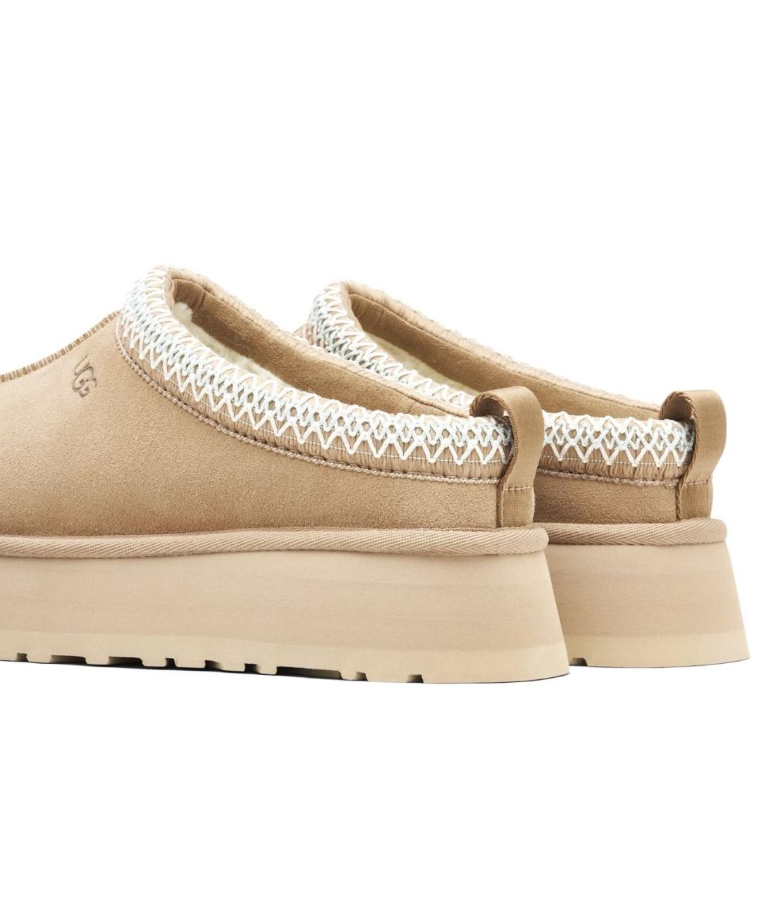 UGG AUSTRALIA Бежевые замшевые сабо, фото 3