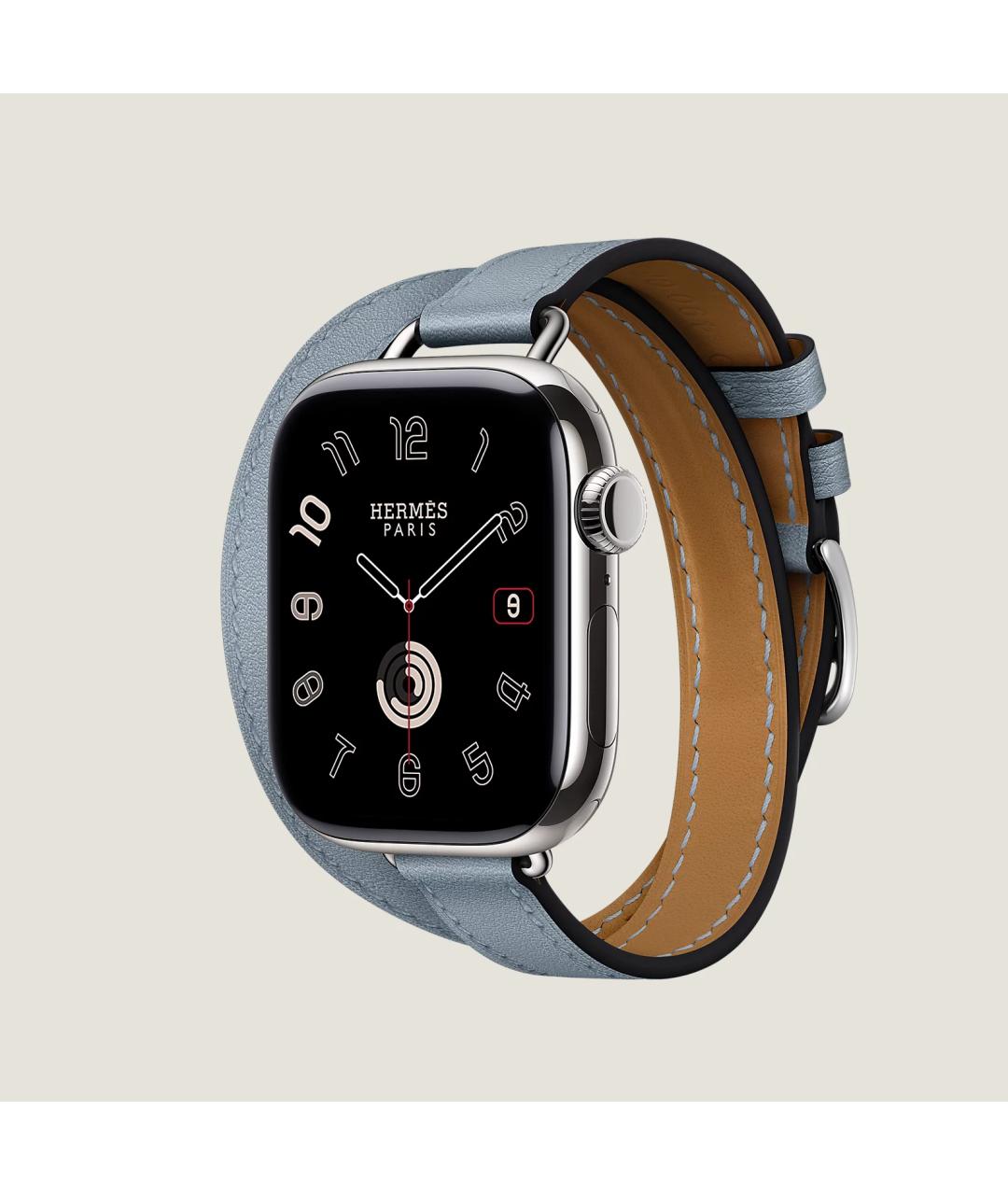 HERMES Серые титановые часы, фото 3