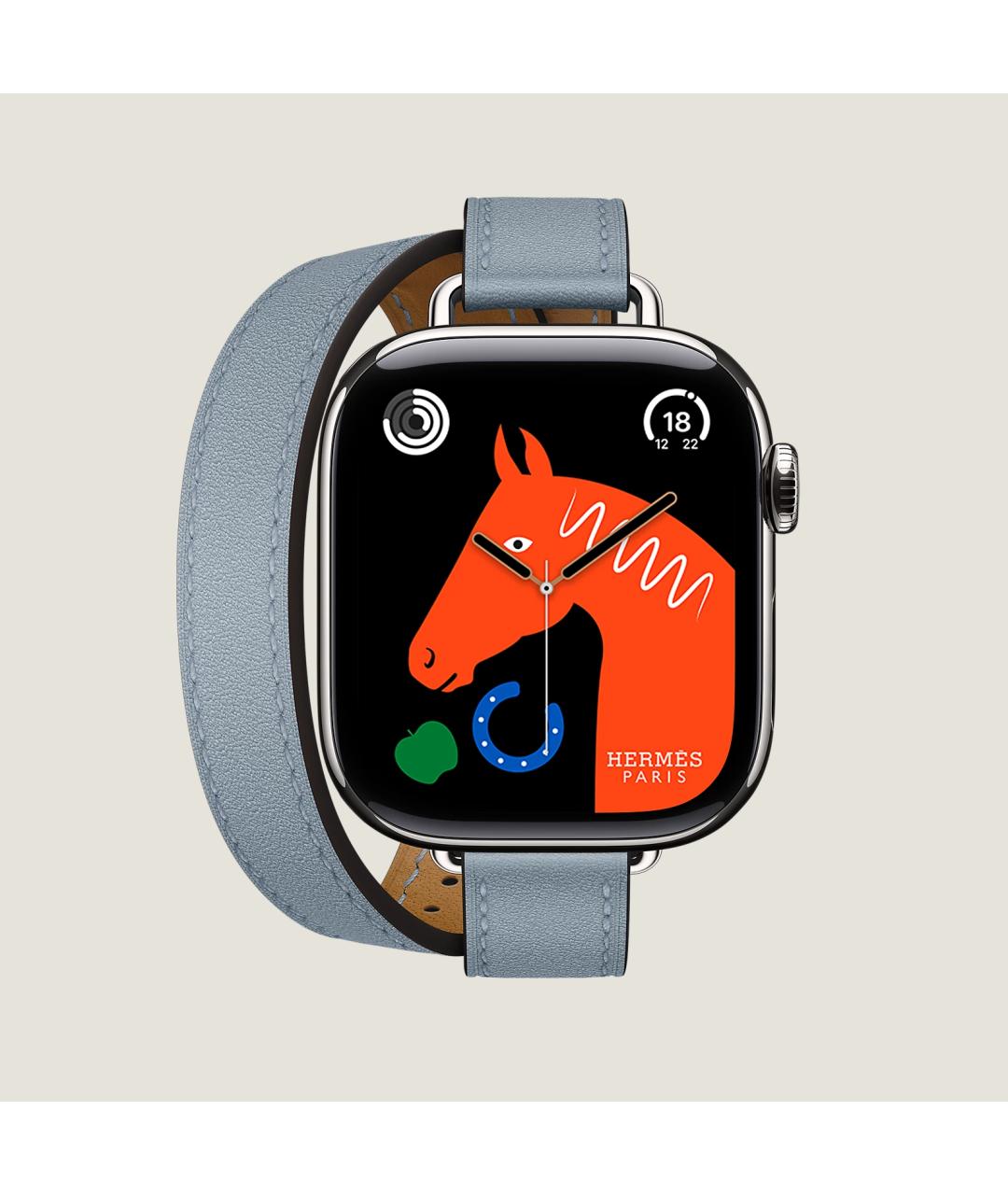 HERMES Серые титановые часы, фото 6