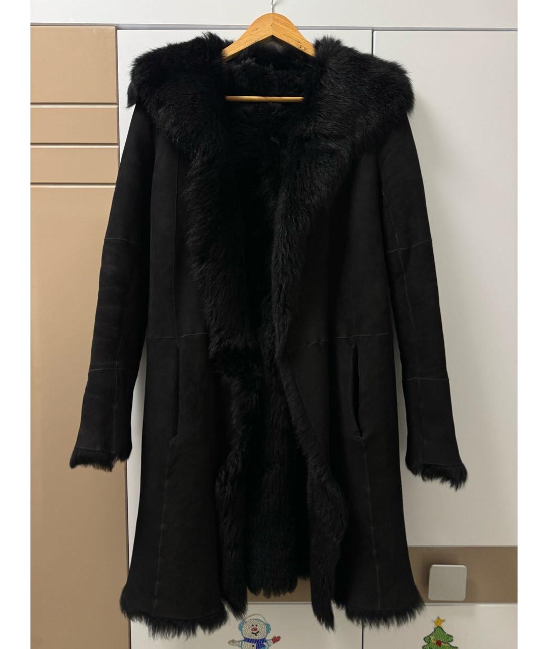 JOSEPH Черная меховая дубленка, фото 4