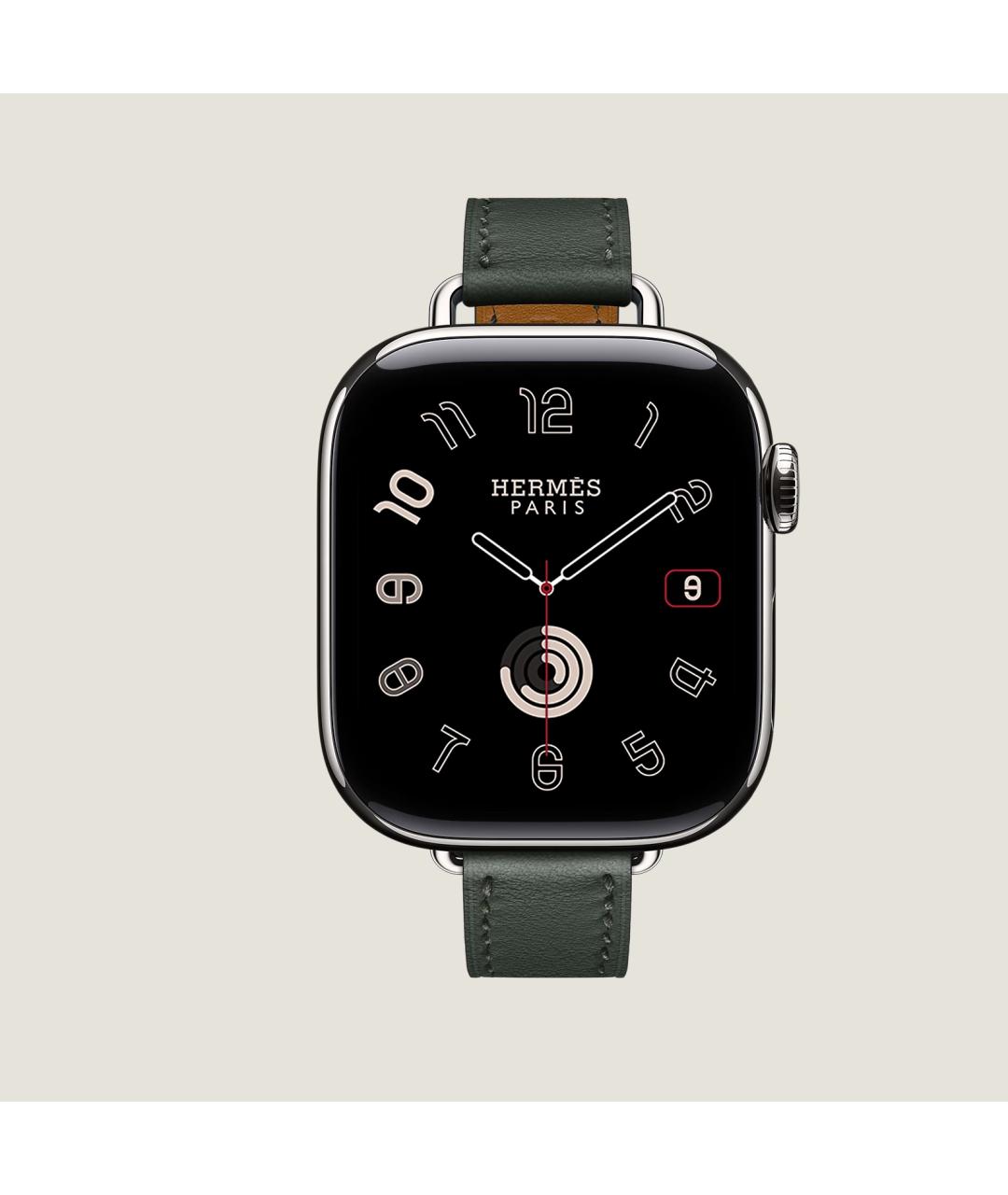 HERMES Серые титановые часы, фото 2