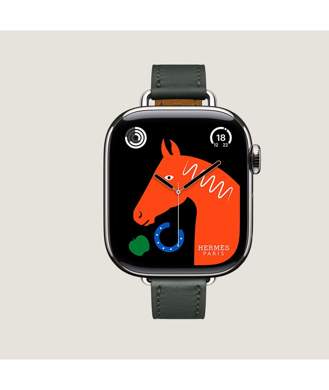 HERMES Серые титановые часы, фото 6