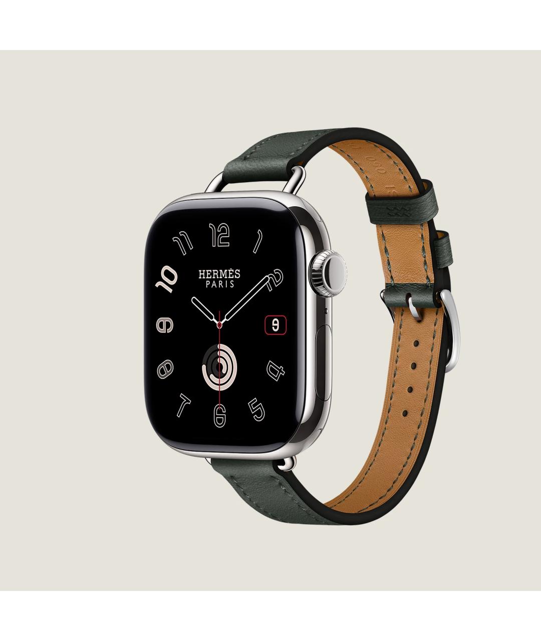 HERMES Серые титановые часы, фото 3