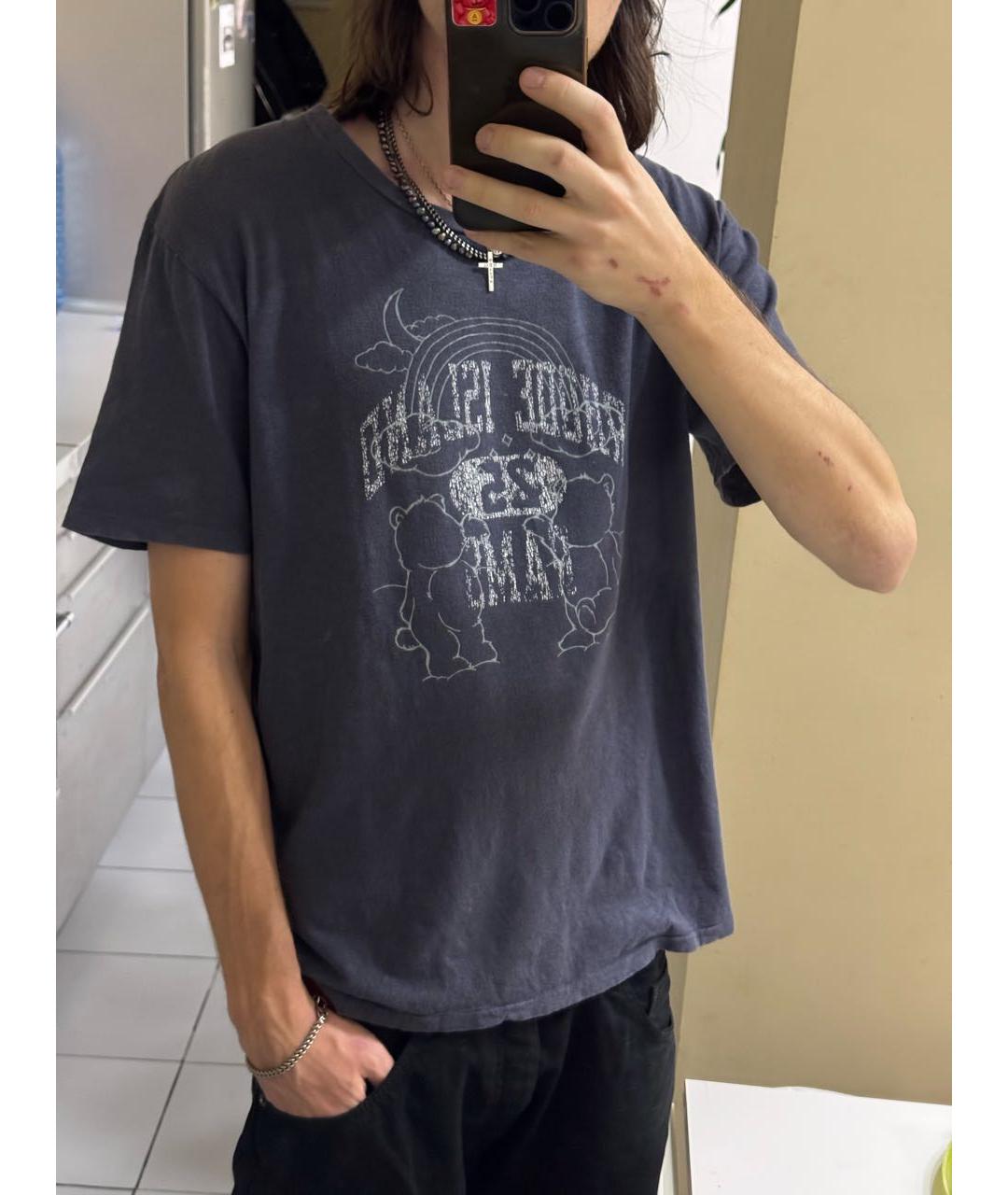 UNDERCOVER Серая хлопковая футболка, фото 4