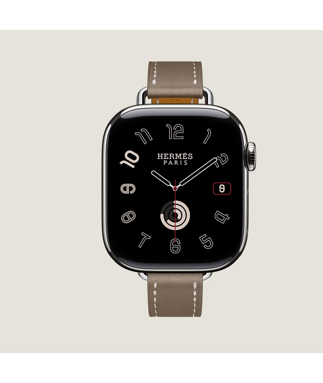 HERMES Серые титановые часы, фото 2