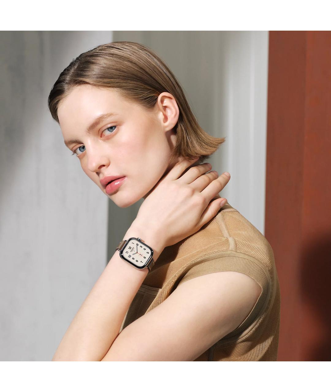 HERMES Серые титановые часы, фото 5