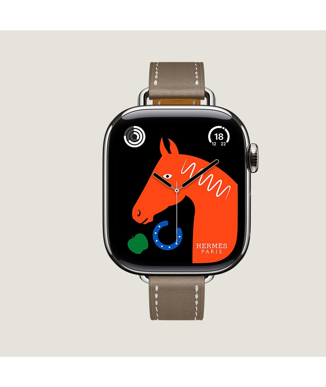 HERMES Серые титановые часы, фото 6