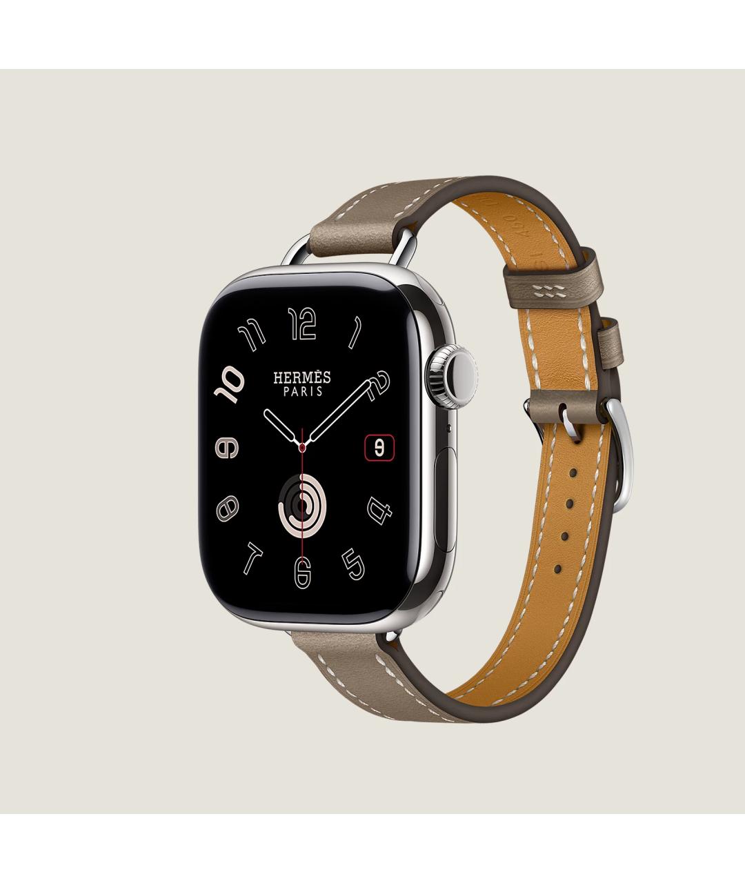 HERMES Серые титановые часы, фото 3