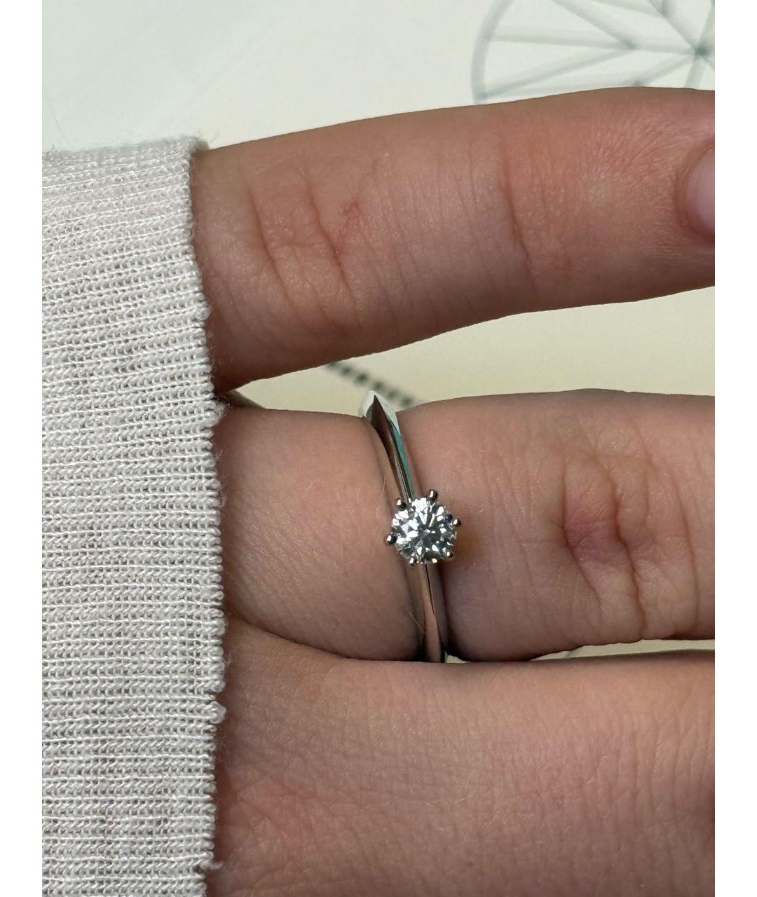 TIFFANY&CO Серебряное платиновое кольцо, фото 3