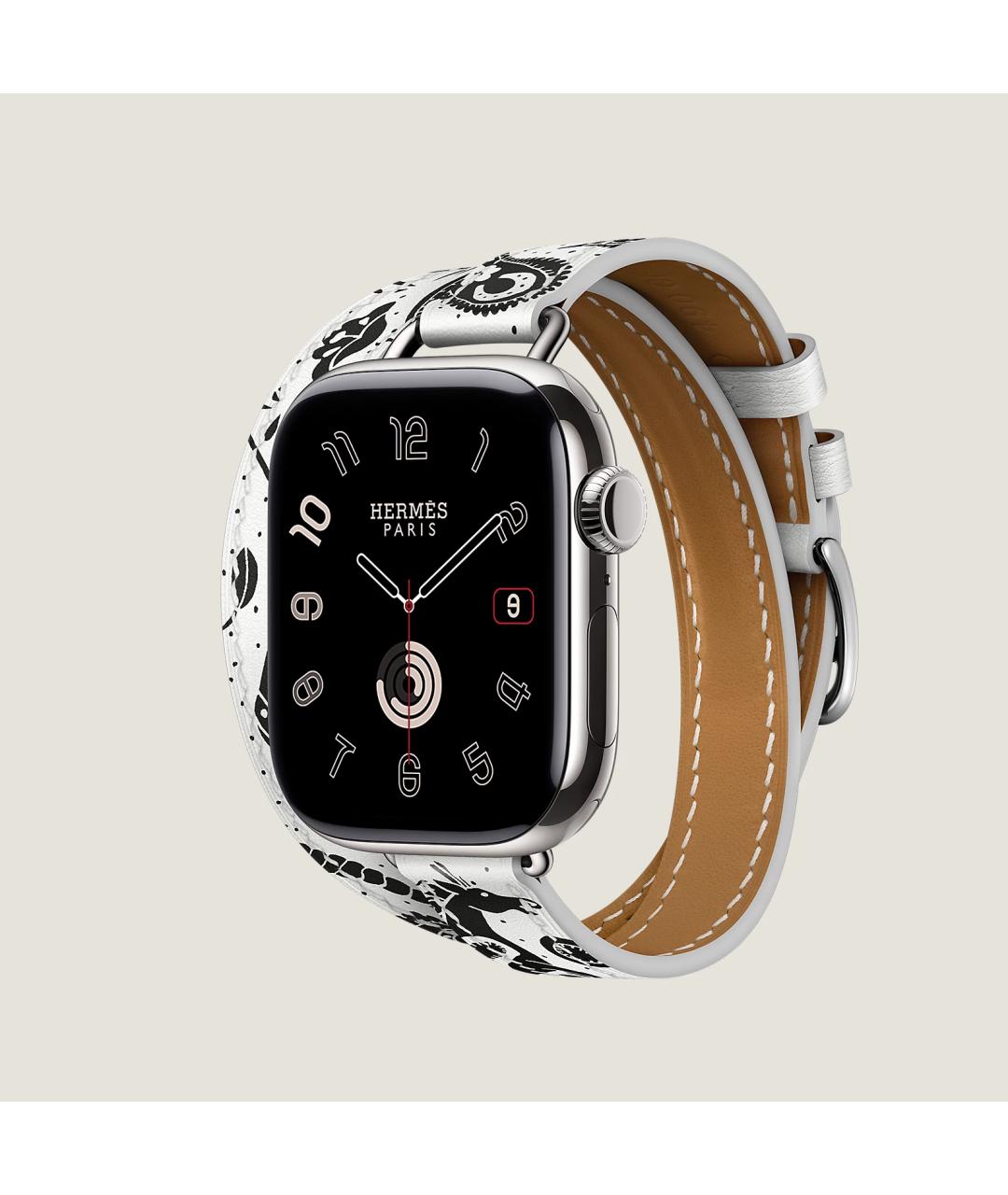 HERMES Серые титановые часы, фото 3