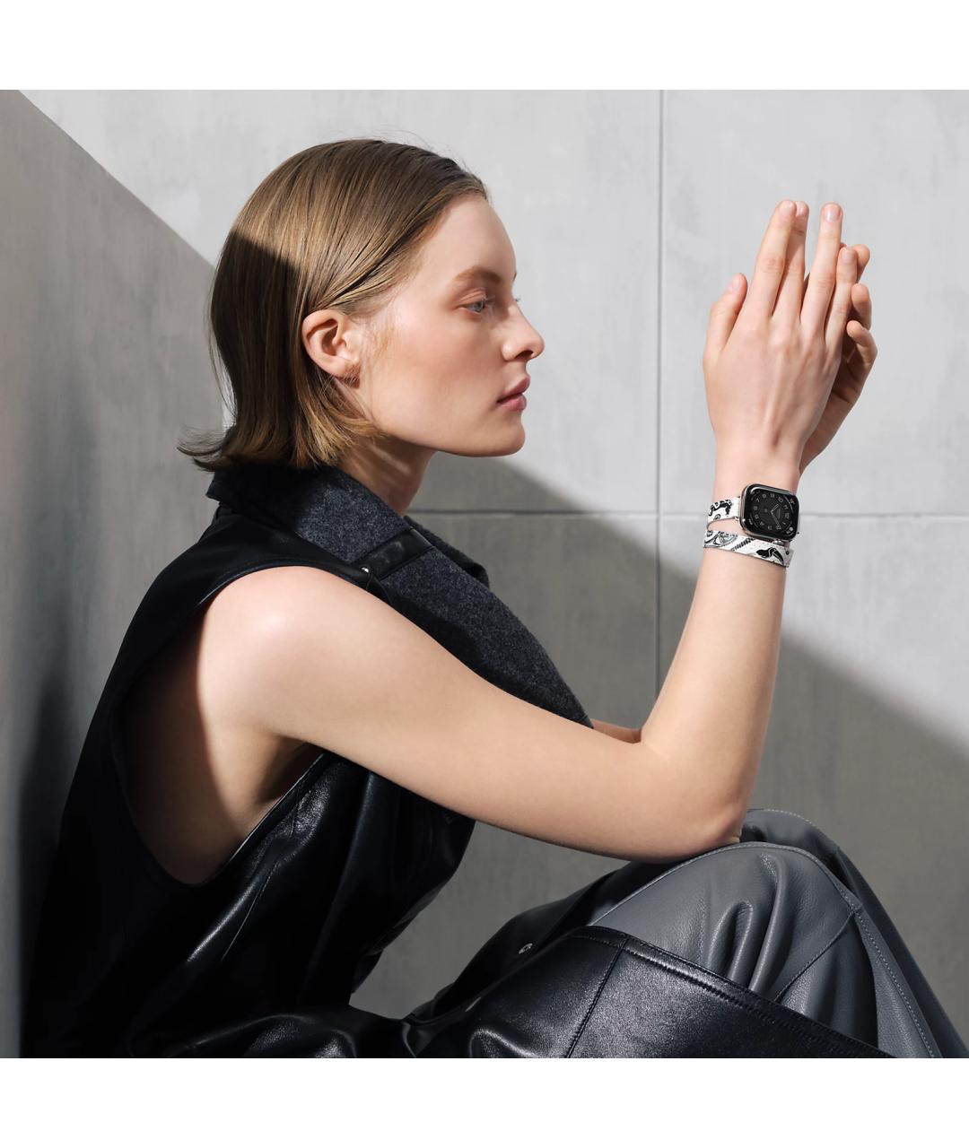 HERMES Серые титановые часы, фото 5