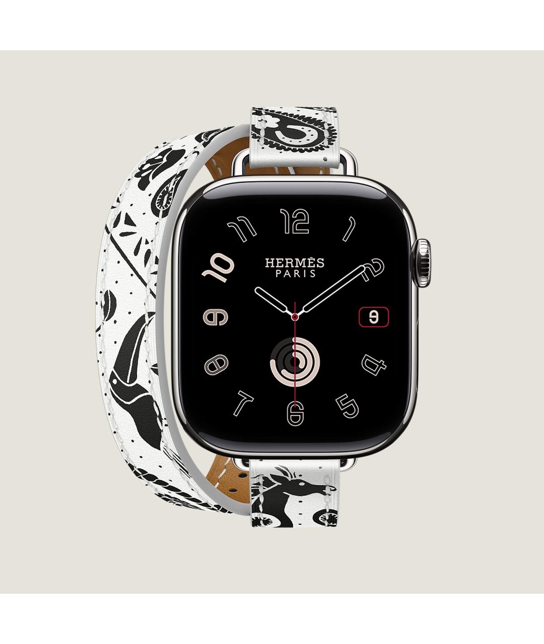 HERMES Серые титановые часы, фото 2