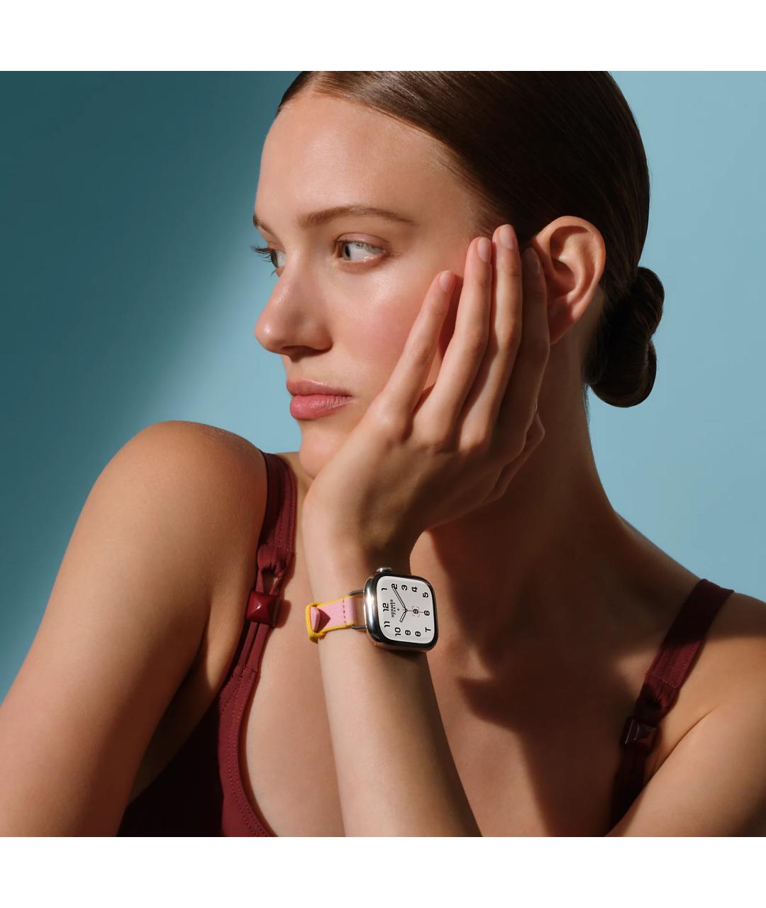 HERMES Серые титановые часы, фото 5