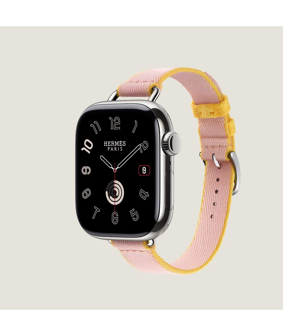 HERMES Серые титановые часы, фото 3