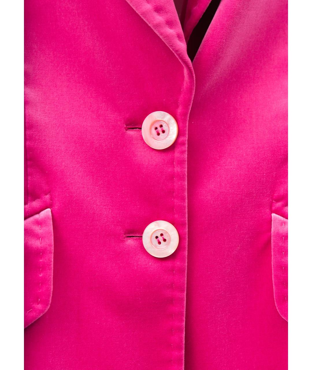 ESCADA Фуксия хлопко-эластановый жакет/пиджак, фото 3