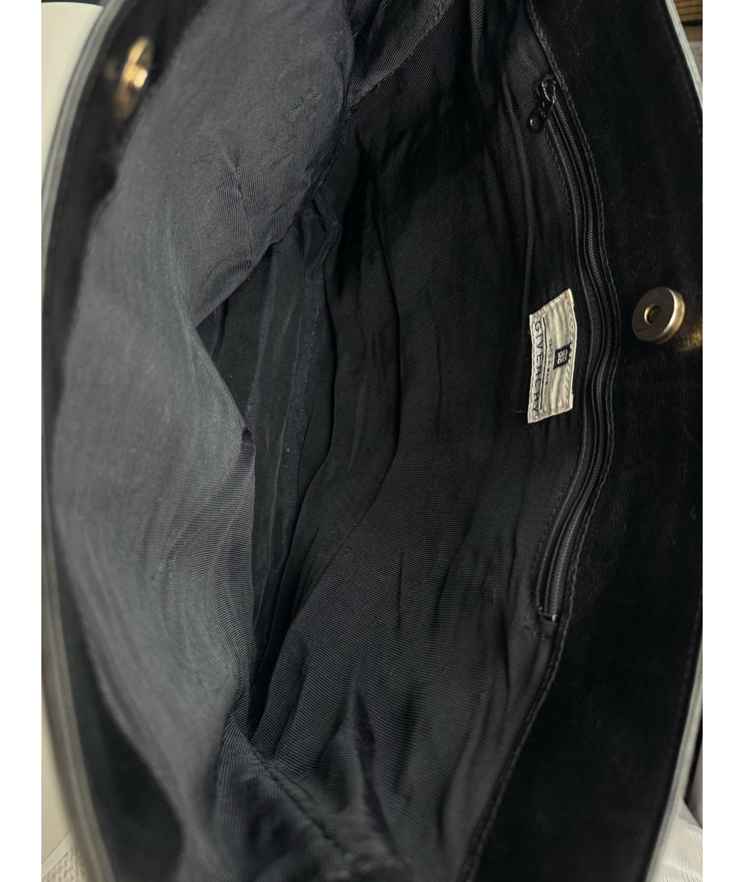 GIVENCHY Черная кожаная сумка тоут, фото 4