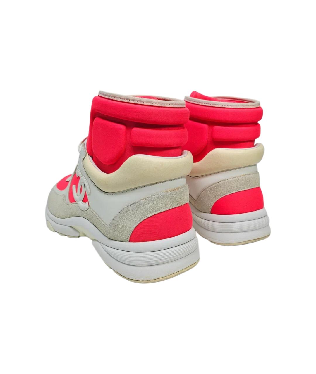 CHANEL Мульти кожаные кроссовки, фото 4