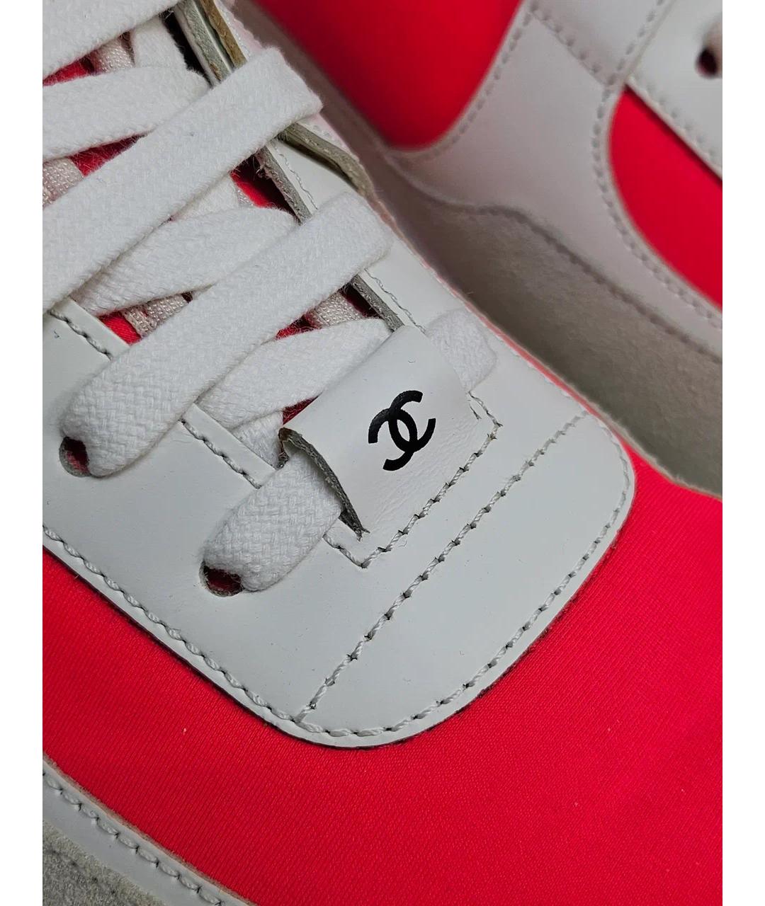 CHANEL Мульти кожаные кроссовки, фото 6