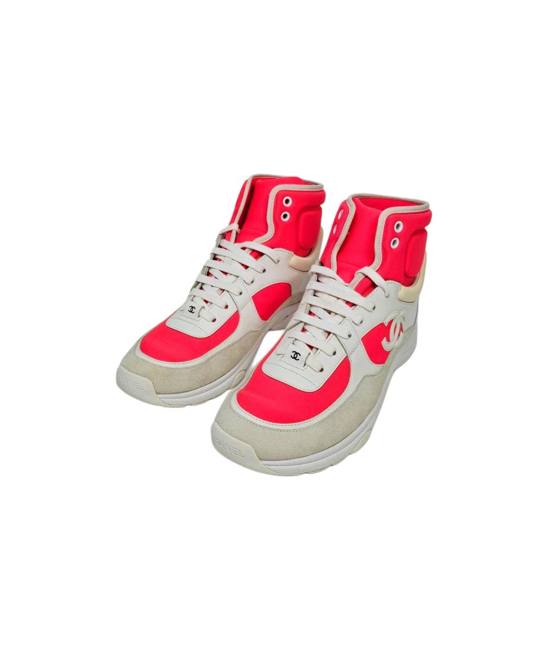 CHANEL Мульти кожаные кроссовки, фото 3