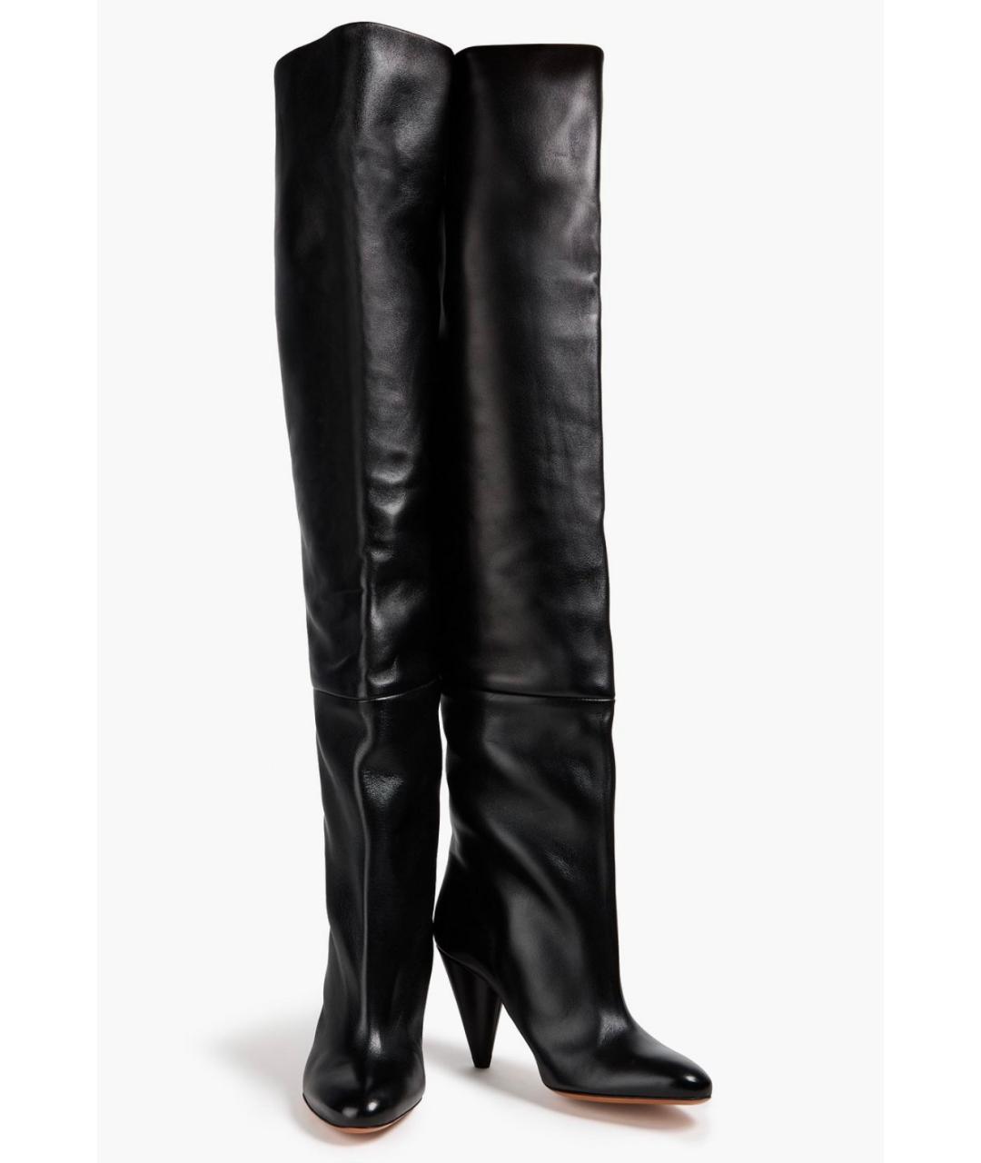 PROENZA SCHOULER Черные кожаные ботфорты, фото 2