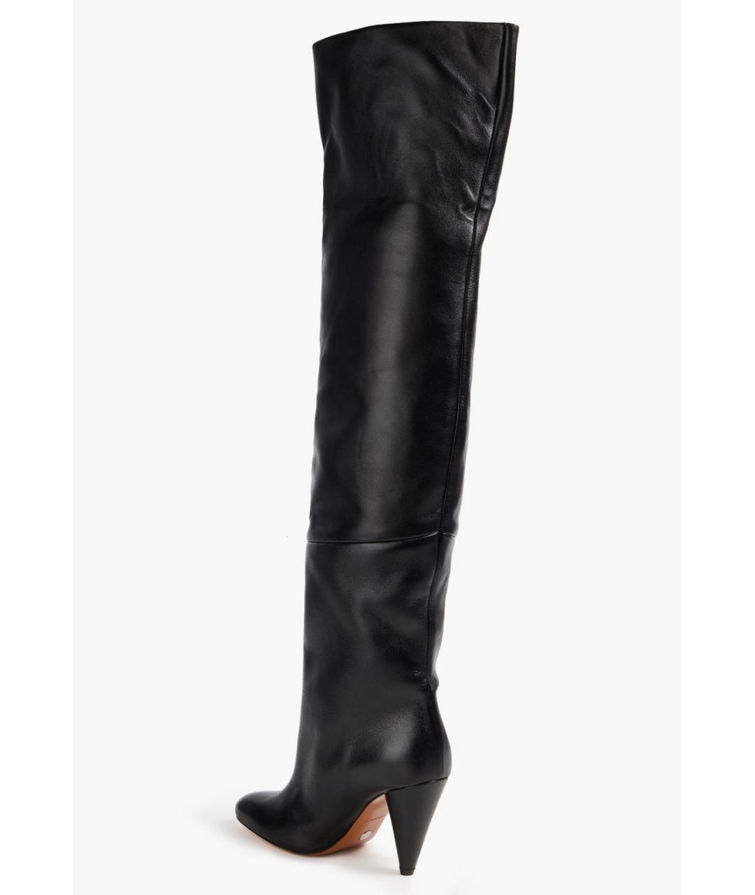 PROENZA SCHOULER Черные кожаные ботфорты, фото 3