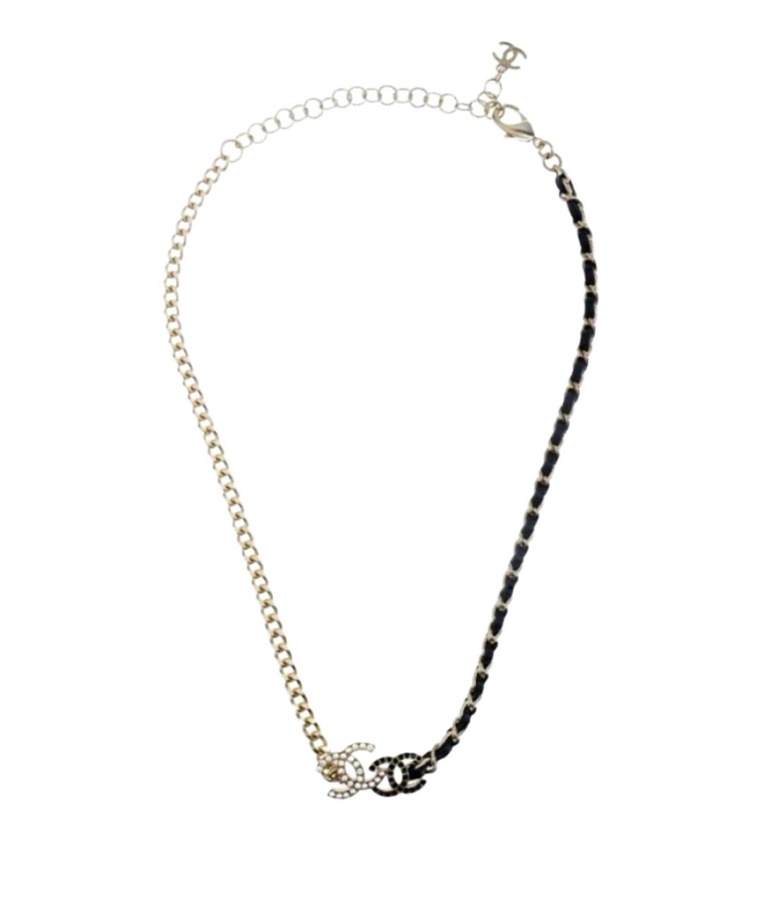 CHANEL Золотой металлический чокер, фото 1