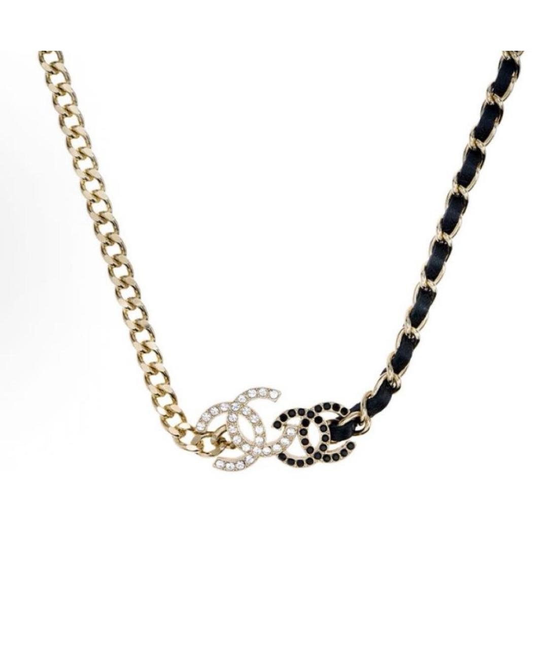 CHANEL Золотой металлический чокер, фото 2