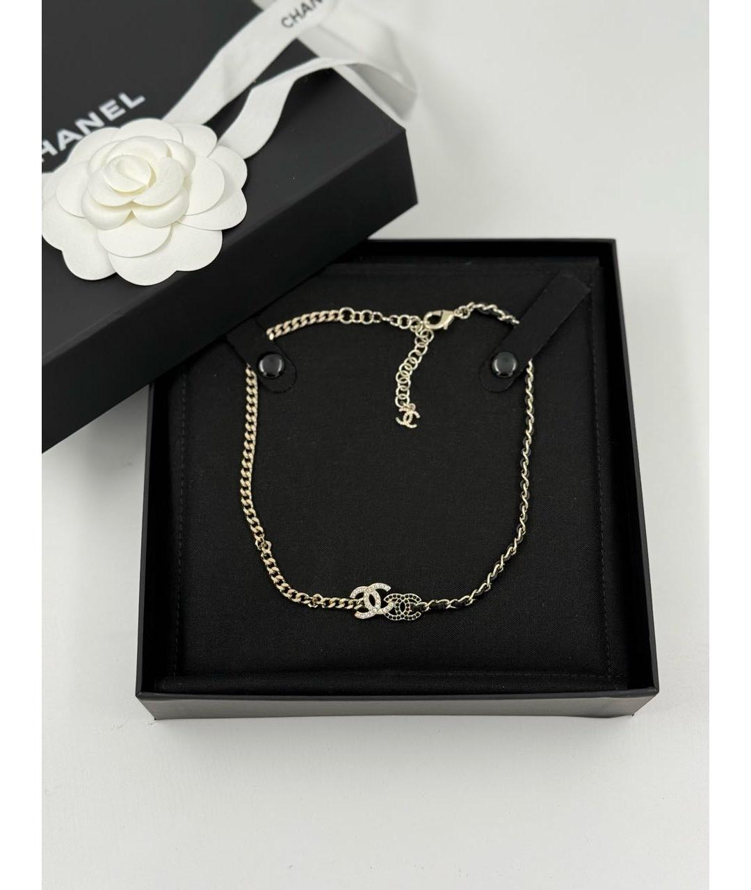 CHANEL Золотой металлический чокер, фото 6