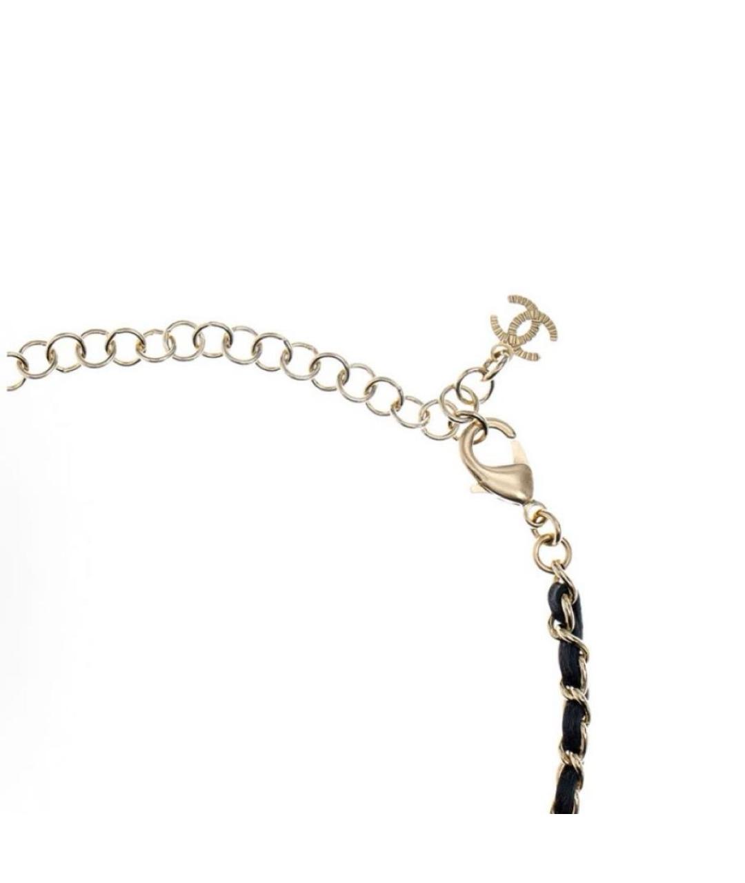 CHANEL Золотой металлический чокер, фото 3