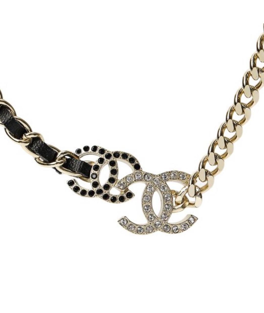 CHANEL Золотой металлический чокер, фото 2