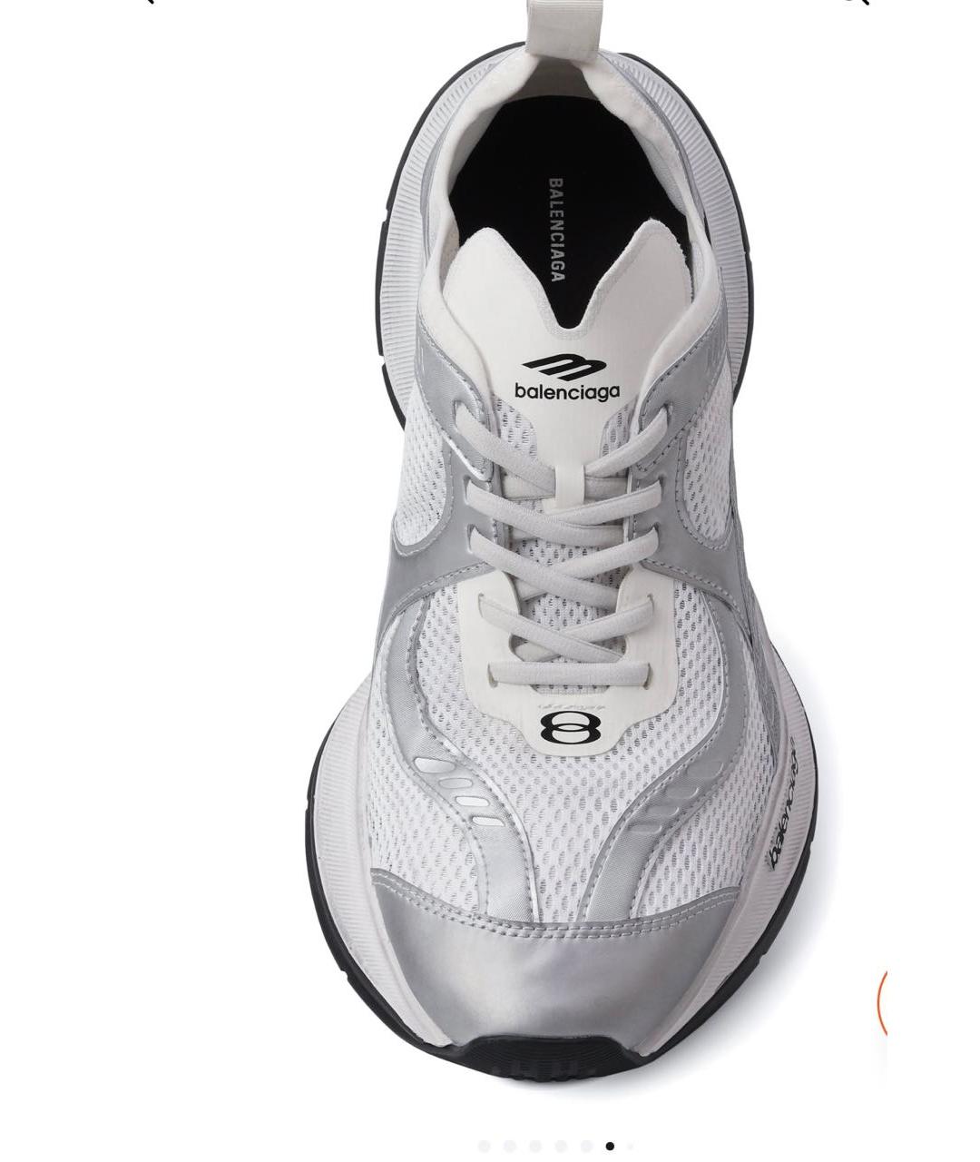 BALENCIAGA Белые текстильные кроссовки, фото 2