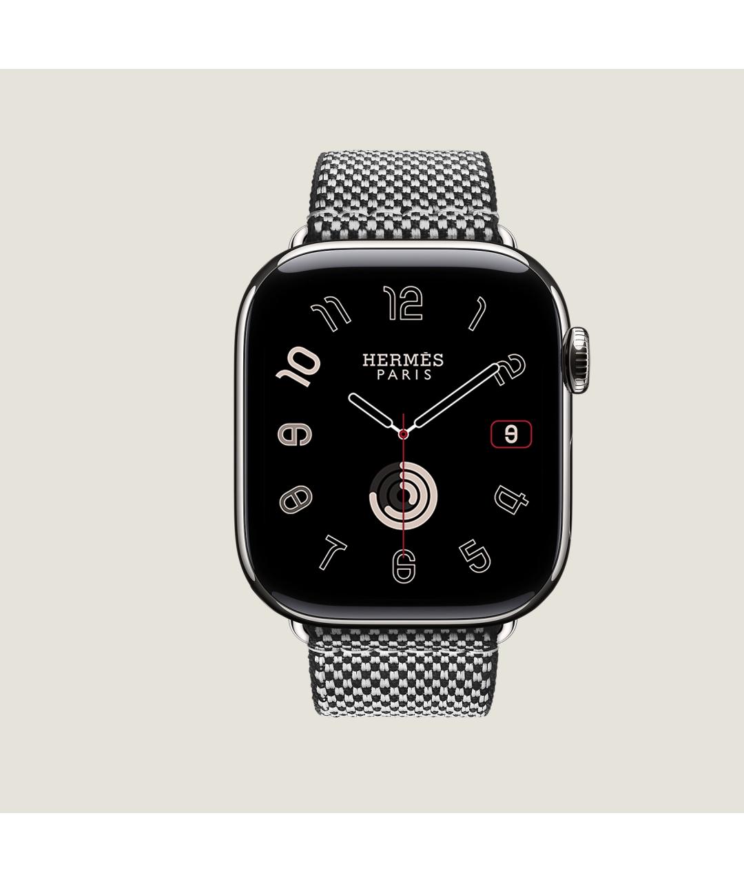 HERMES Серые титановые часы, фото 2