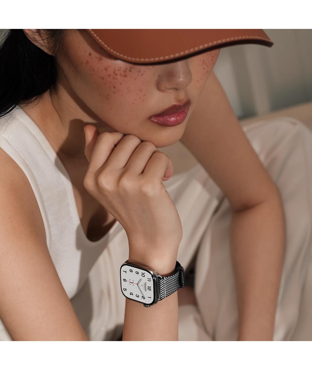 HERMES Серые титановые часы, фото 5