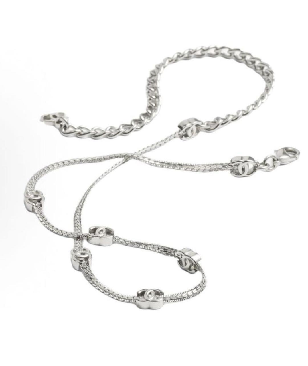 CHANEL Серебрянный металлический чокер, фото 3