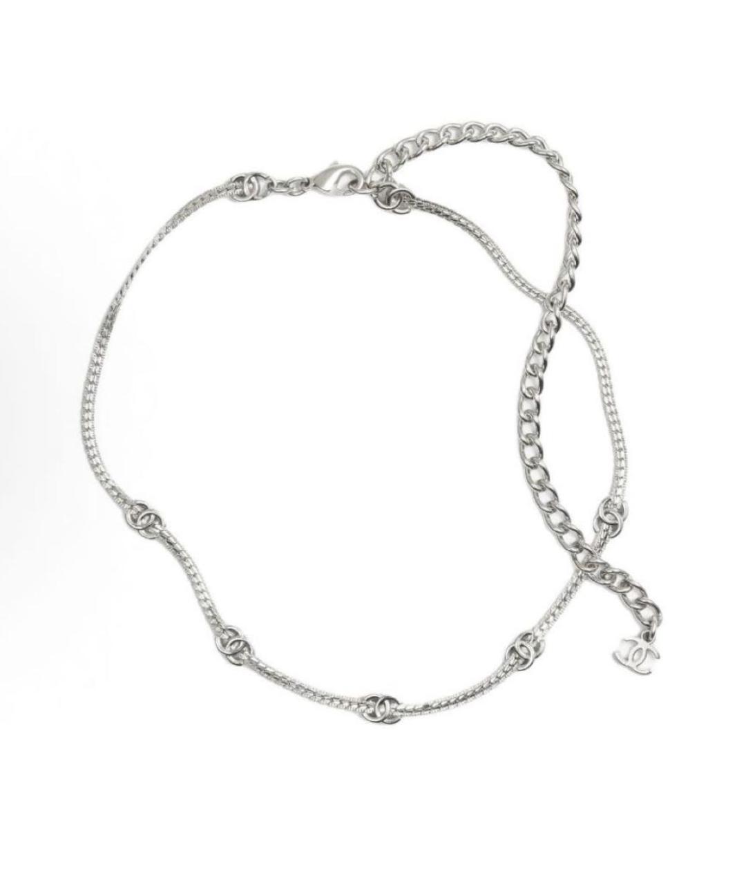 CHANEL Серебрянный металлический чокер, фото 7