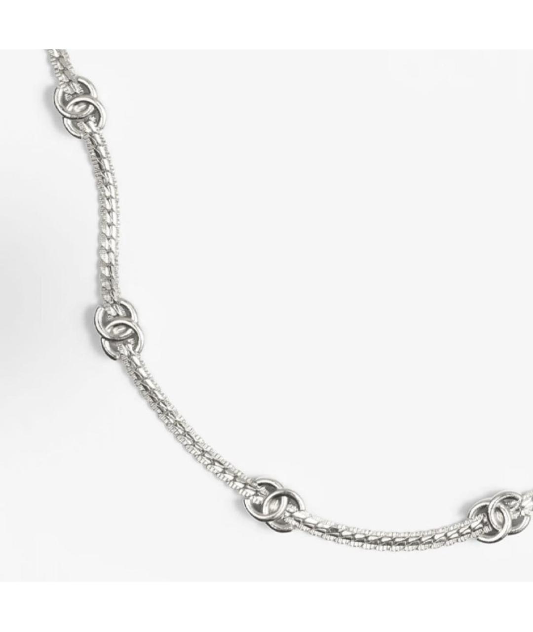 CHANEL Серебрянный металлический чокер, фото 2